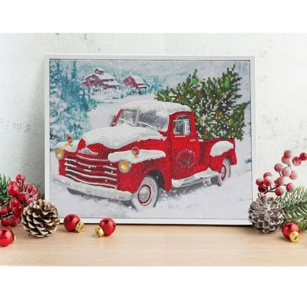 NIB DIAMONDDOTZ Christmas Trees Special Edition Diamond Painting Kit